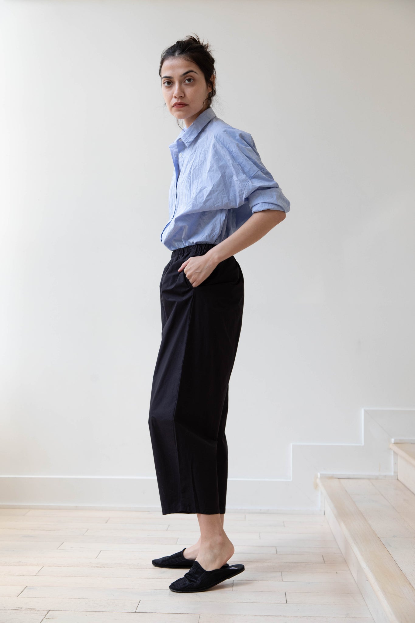 Apuntob | Trousers in Black Cotton