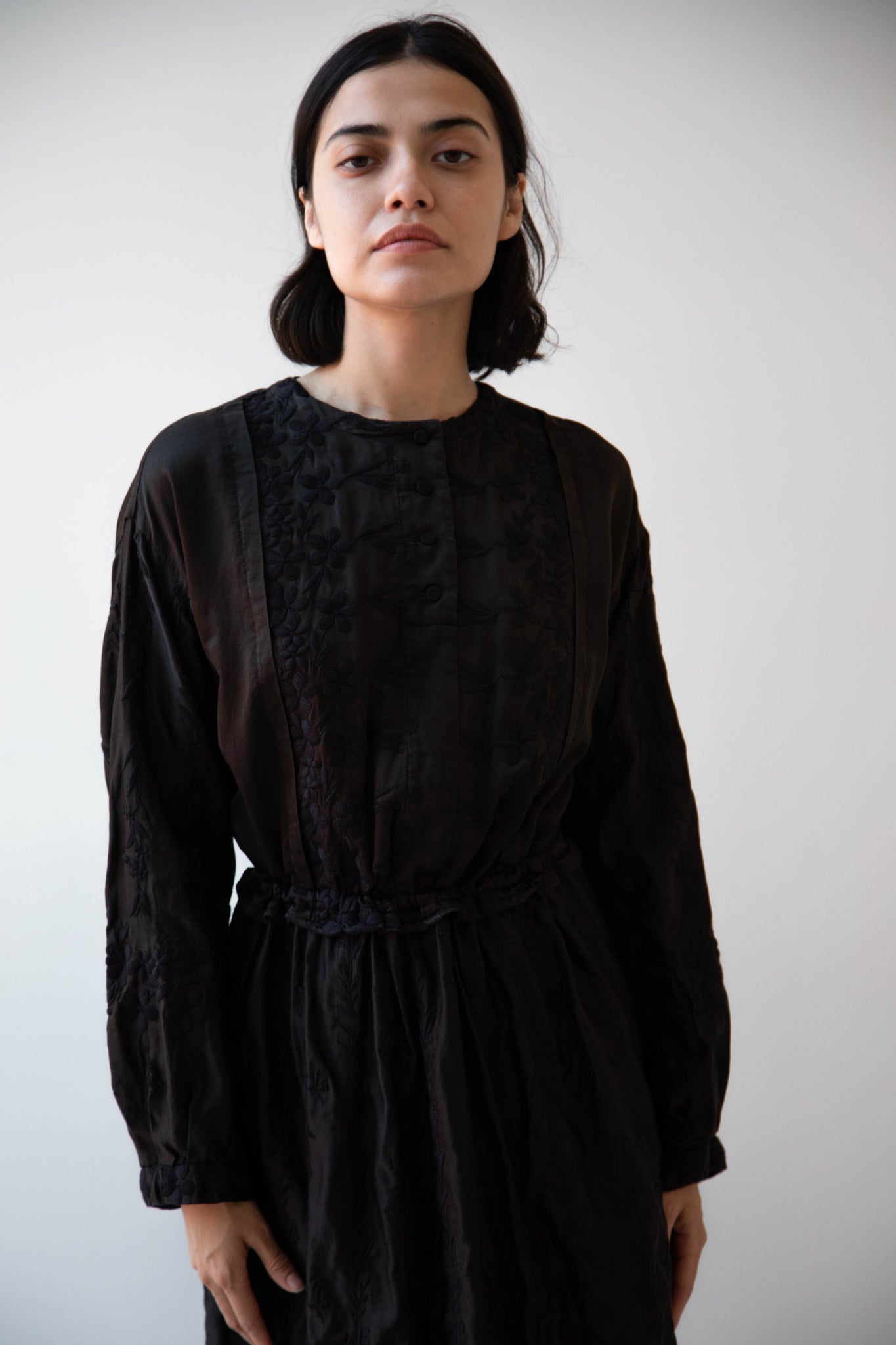 Antipast | Cotton Silk Embroidered Dress