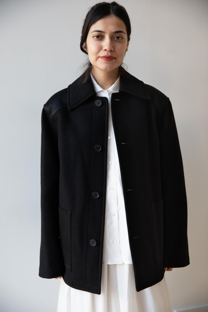 Carven | Black Donkey Coat