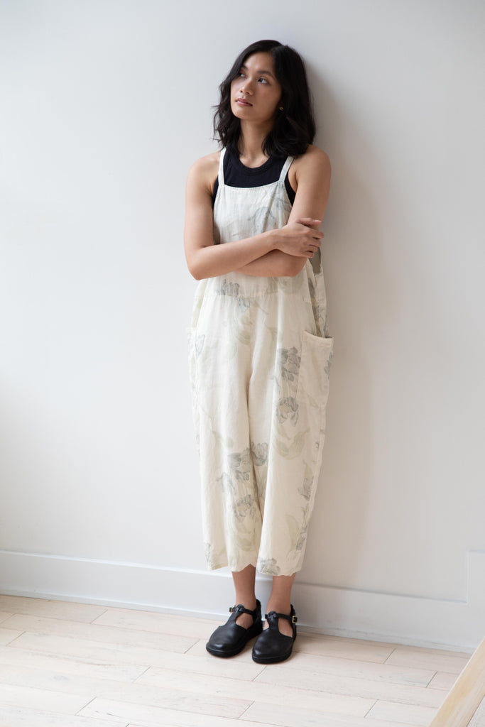 Gauze | Floral Work Overalls