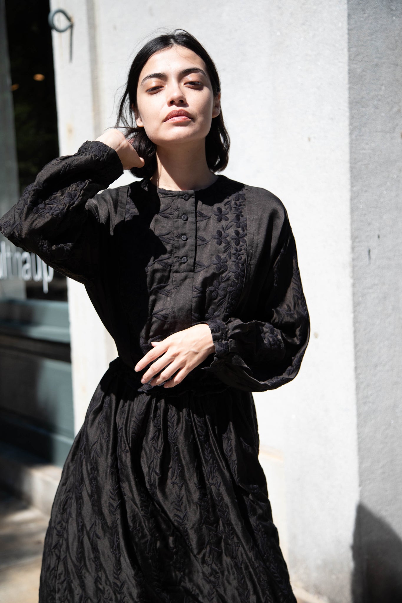 Antipast | Cotton Silk Embroidered Dress