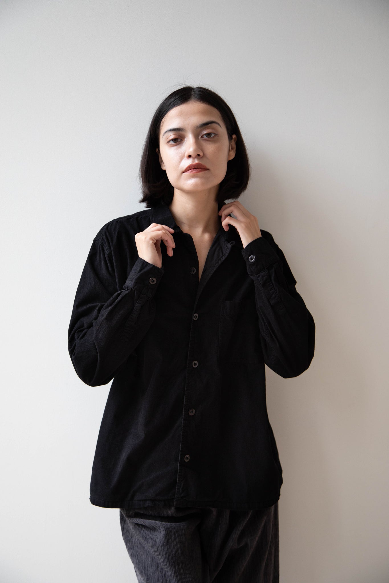 HTS | Corduroy Shirt in Black
