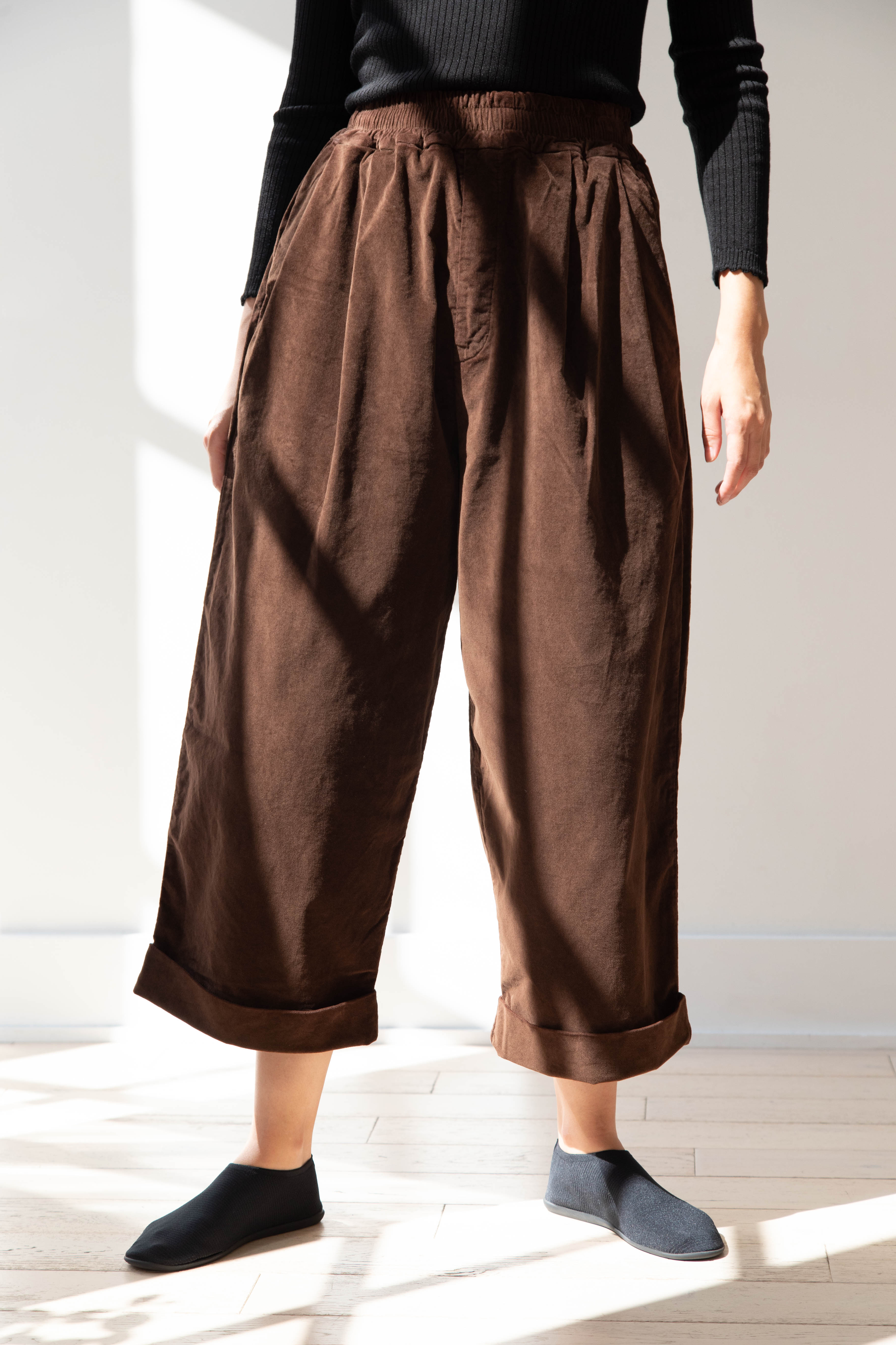 rennes — Album di Famiglia | Velvet Braghe Pants in Olive