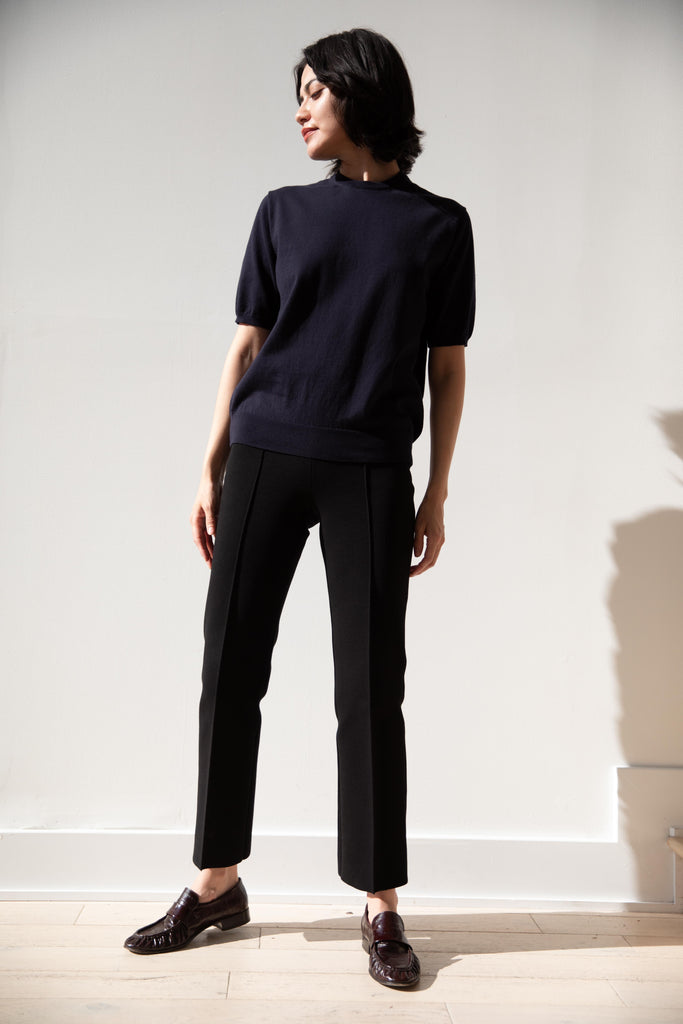 High Sport | Tonal Stripe Louis Pants in Black