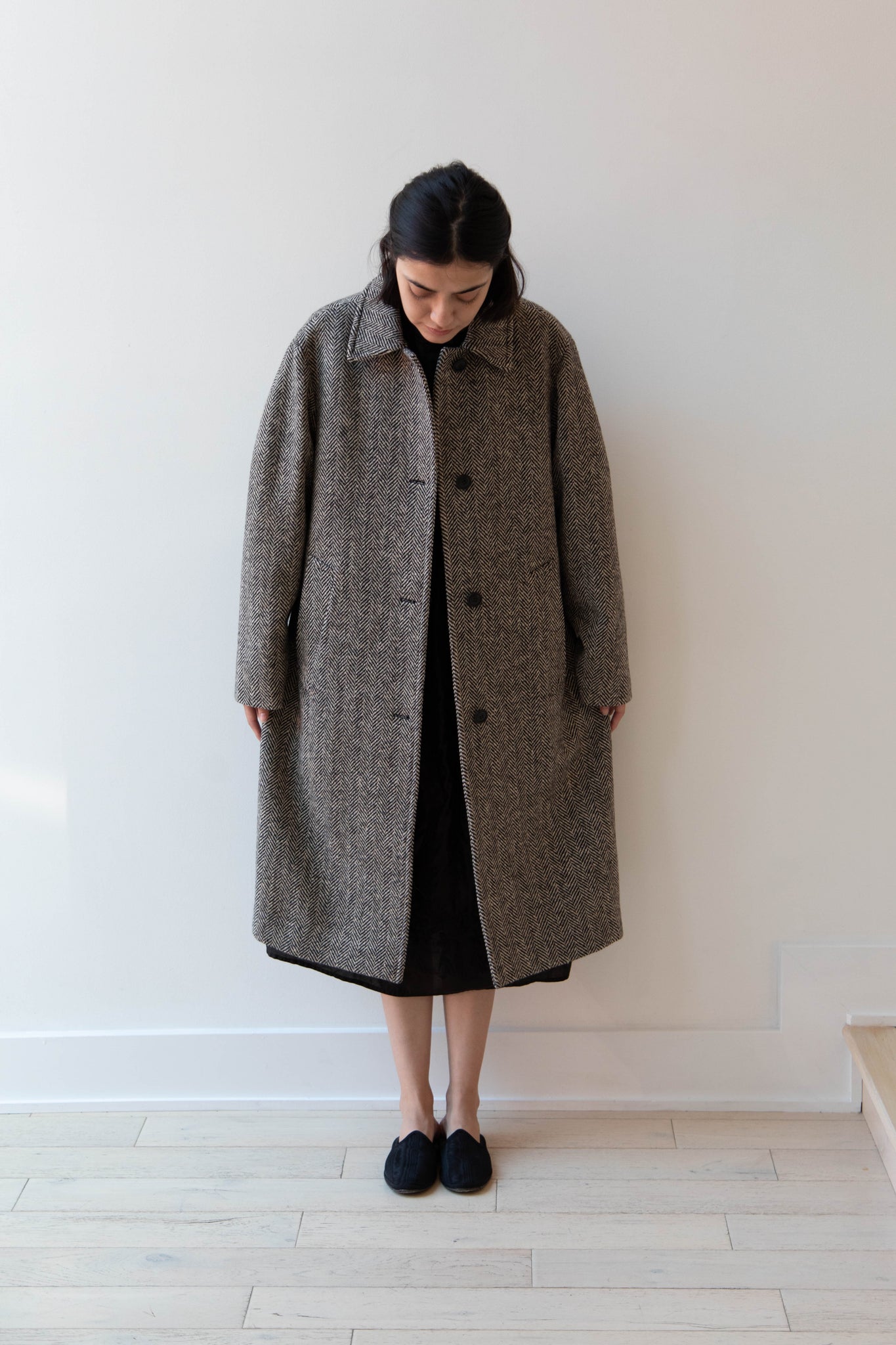 Teder | Tweed Coat in Grey