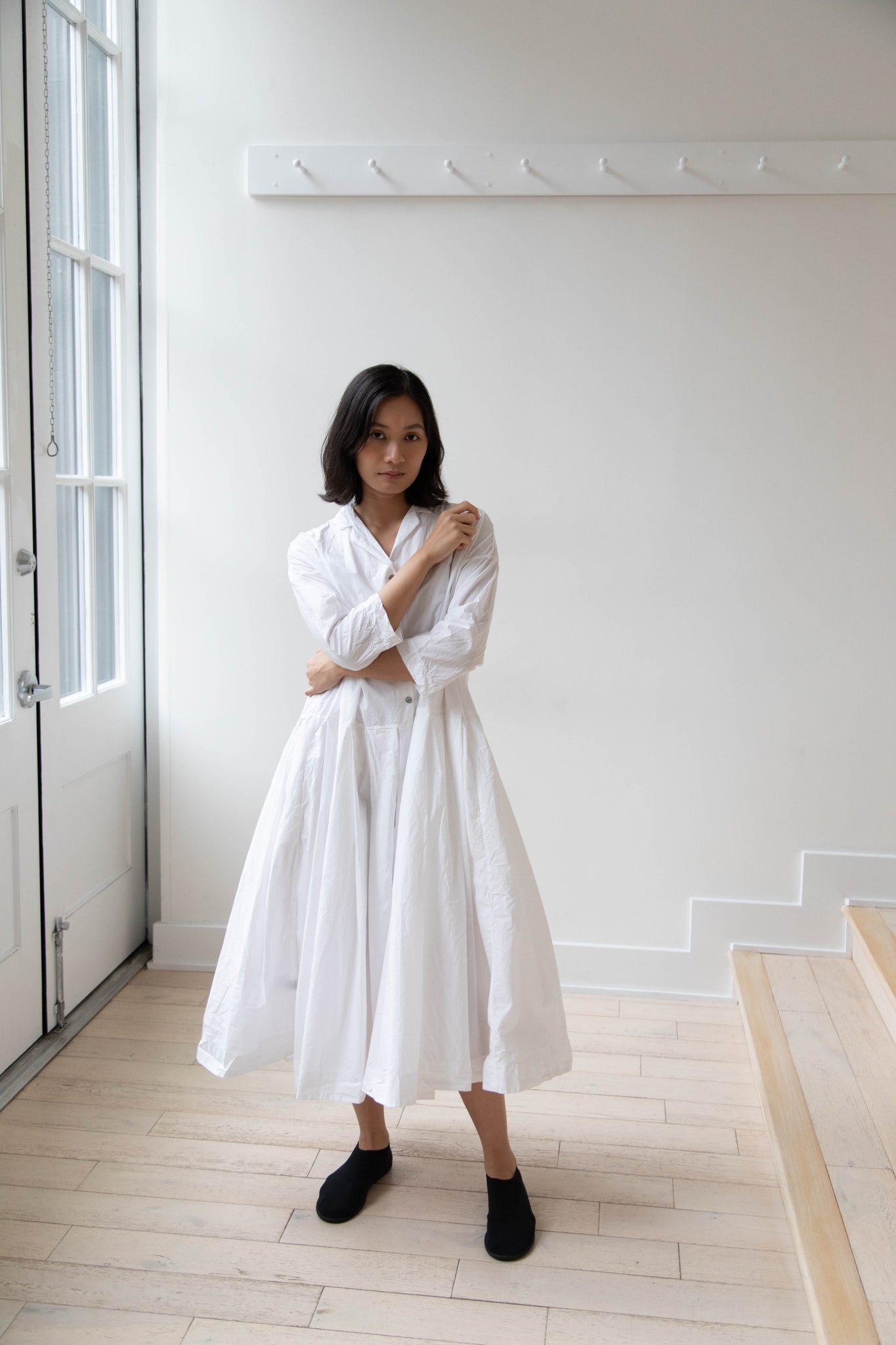pleated collar dress Solid Dresses for Women 2024 Mock Neck Long Sleeve Pleated A Line Dress Elegant High Waist Maxi Dress with Belt Black at Amazon Women's Clothing store