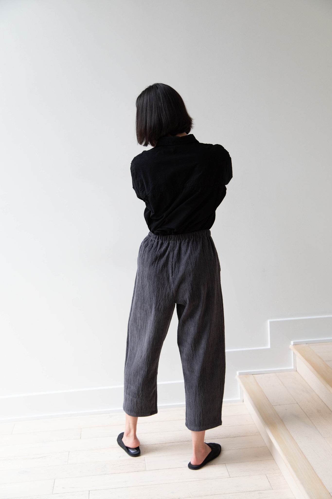 Apuntob | Trousers in Dark Grey Corduroy