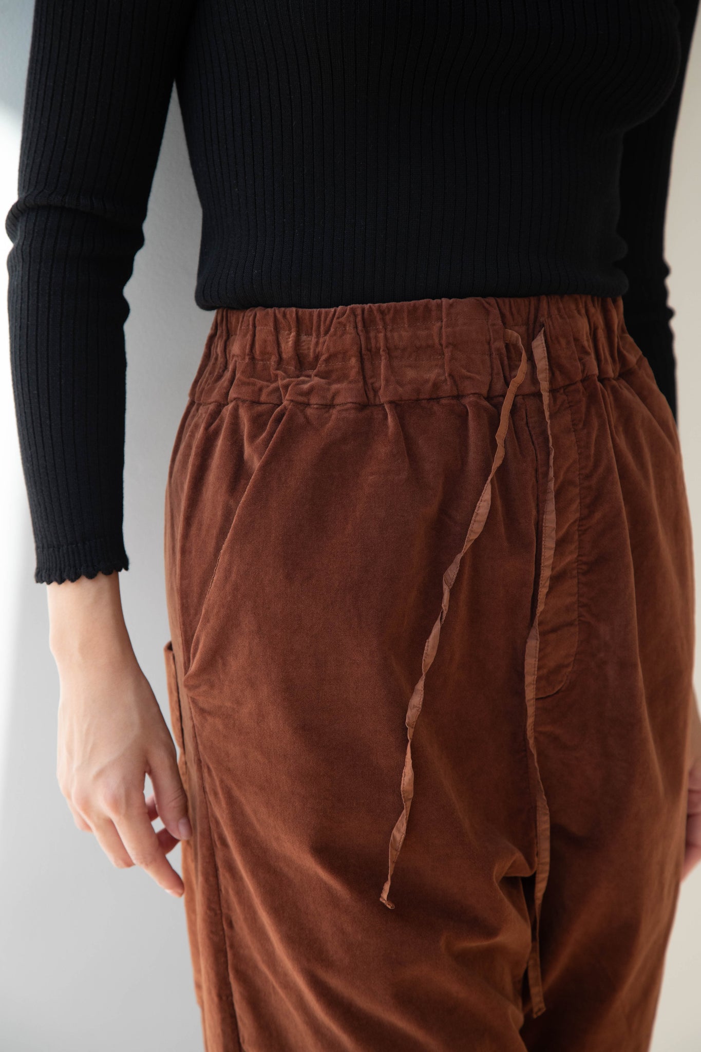 rennes — Album di Famiglia | Velvet Wide & Short Trousers in
