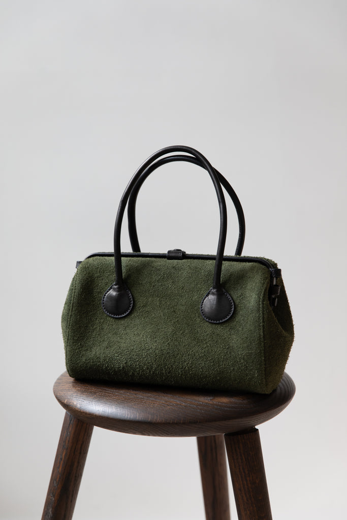 The Backward Vendor | Tanker Crossover in Olive Suede