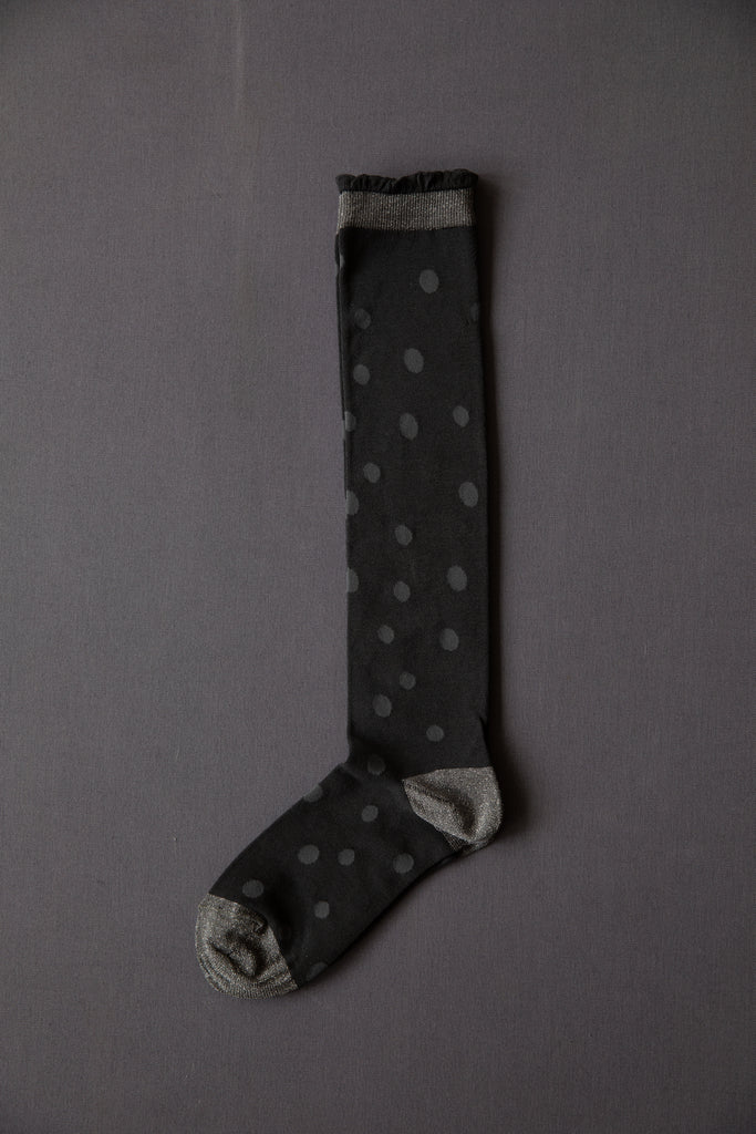 Kuri Botella | Dot Socks in Black