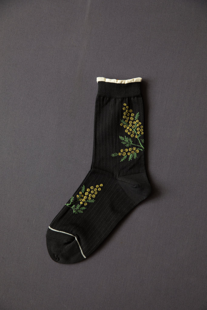 Kuri Botella | Mimosa Socks in Black