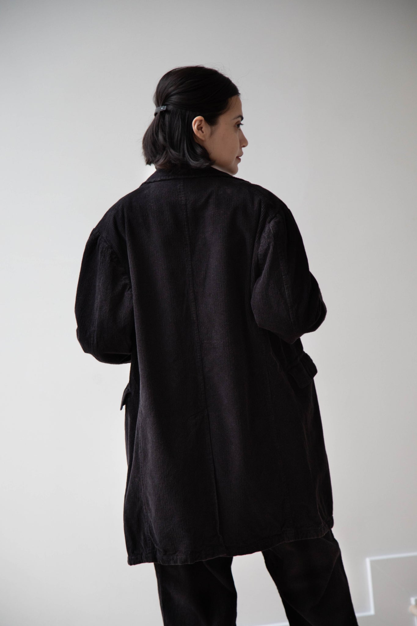 Vas-y Lentement | Tailored Long Jacket in Black