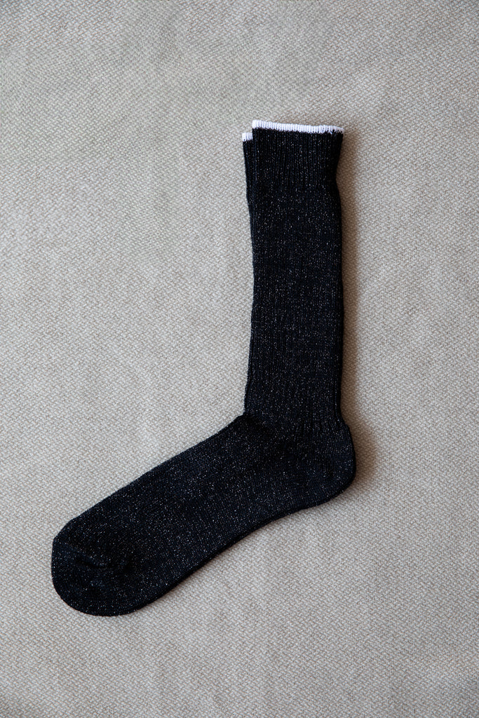 Antipast | Linen Sparkly Socks in Black