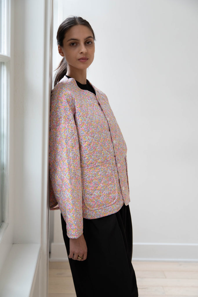 Robe de Peau | Liberty of London Quilted Jacket in Pink