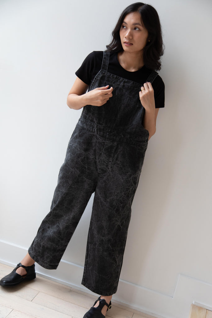 Laboratory | Work Overalls in Washed Black