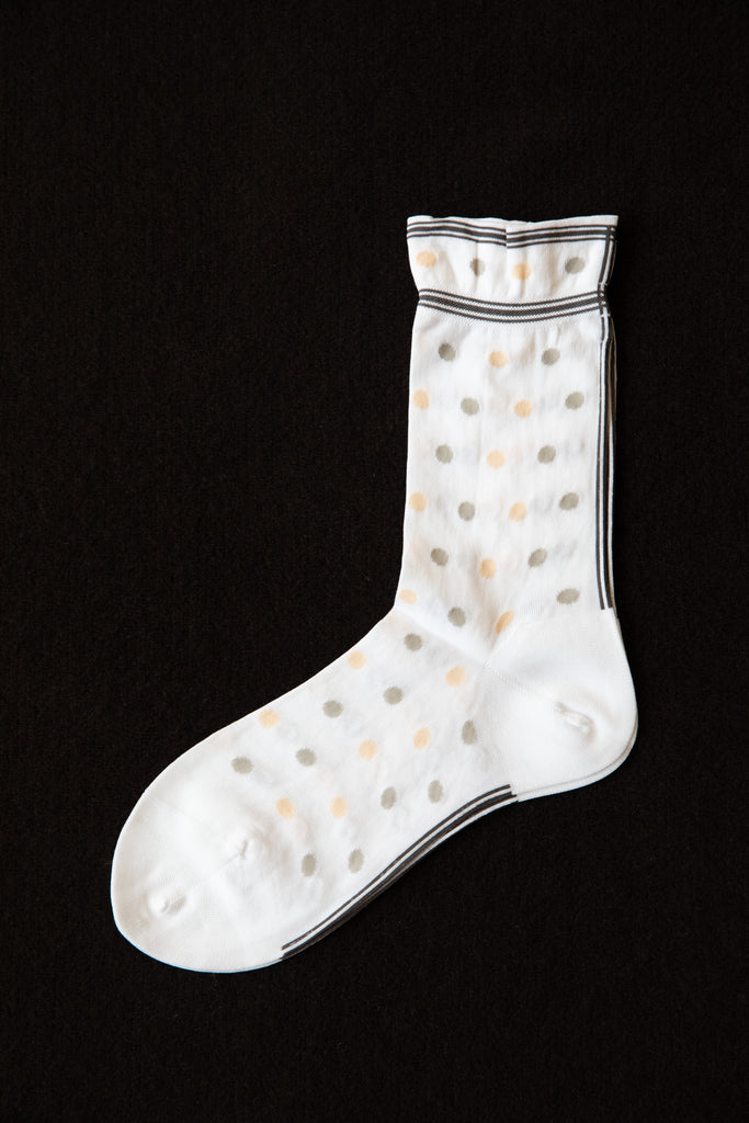 Antipast | Classic Dots Socks in White