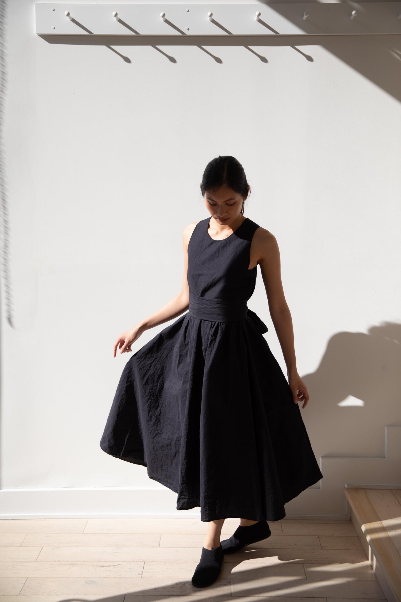 apron dress Artist Charm Patterns 100% felted tabby weave wool (350 gsm) Material Dress Bergfabel | Apron Dress in