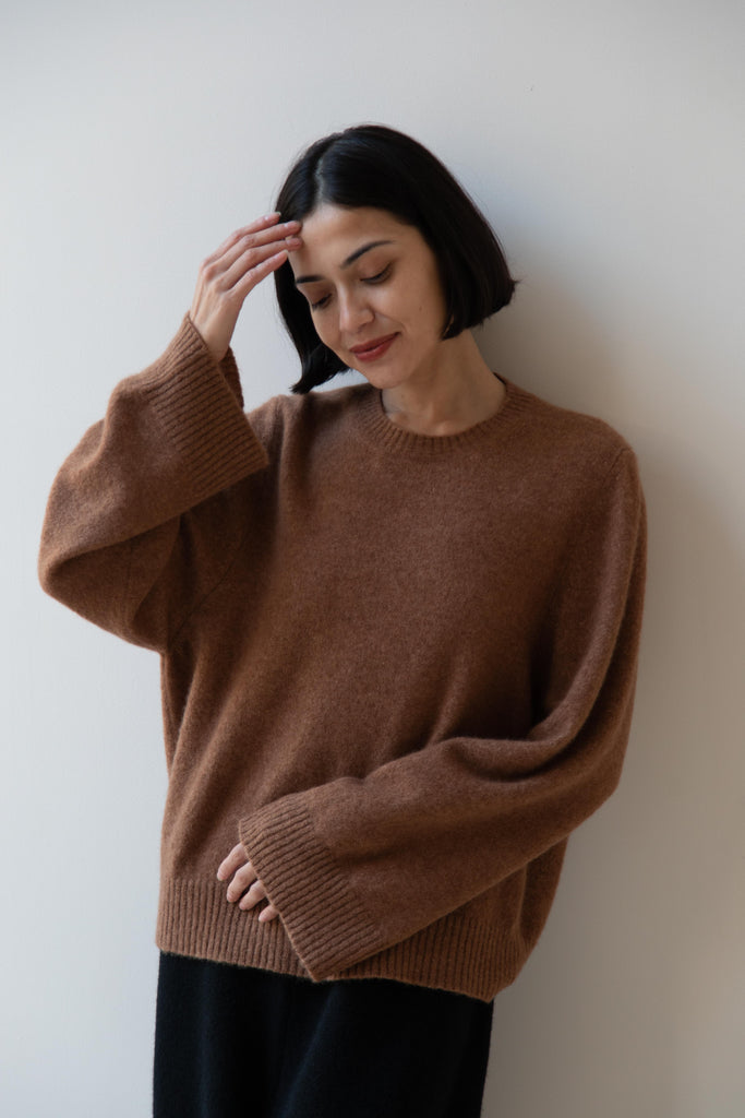 Boboutic | Cashmere Silk Sweater in Peanut