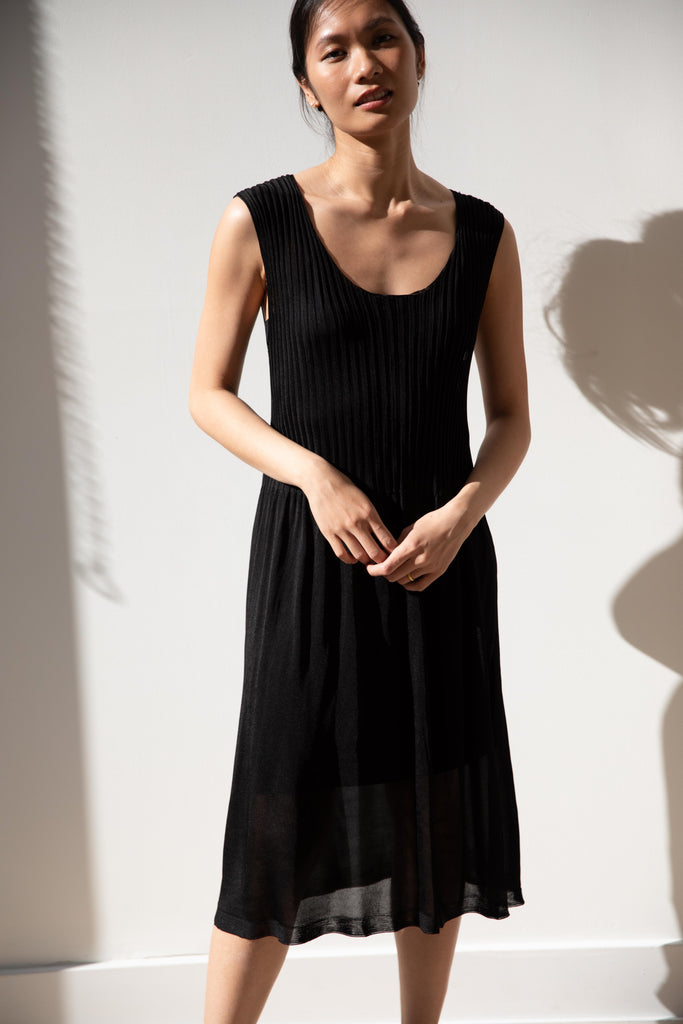 Cancellato Uniform | Cami Dress in Black