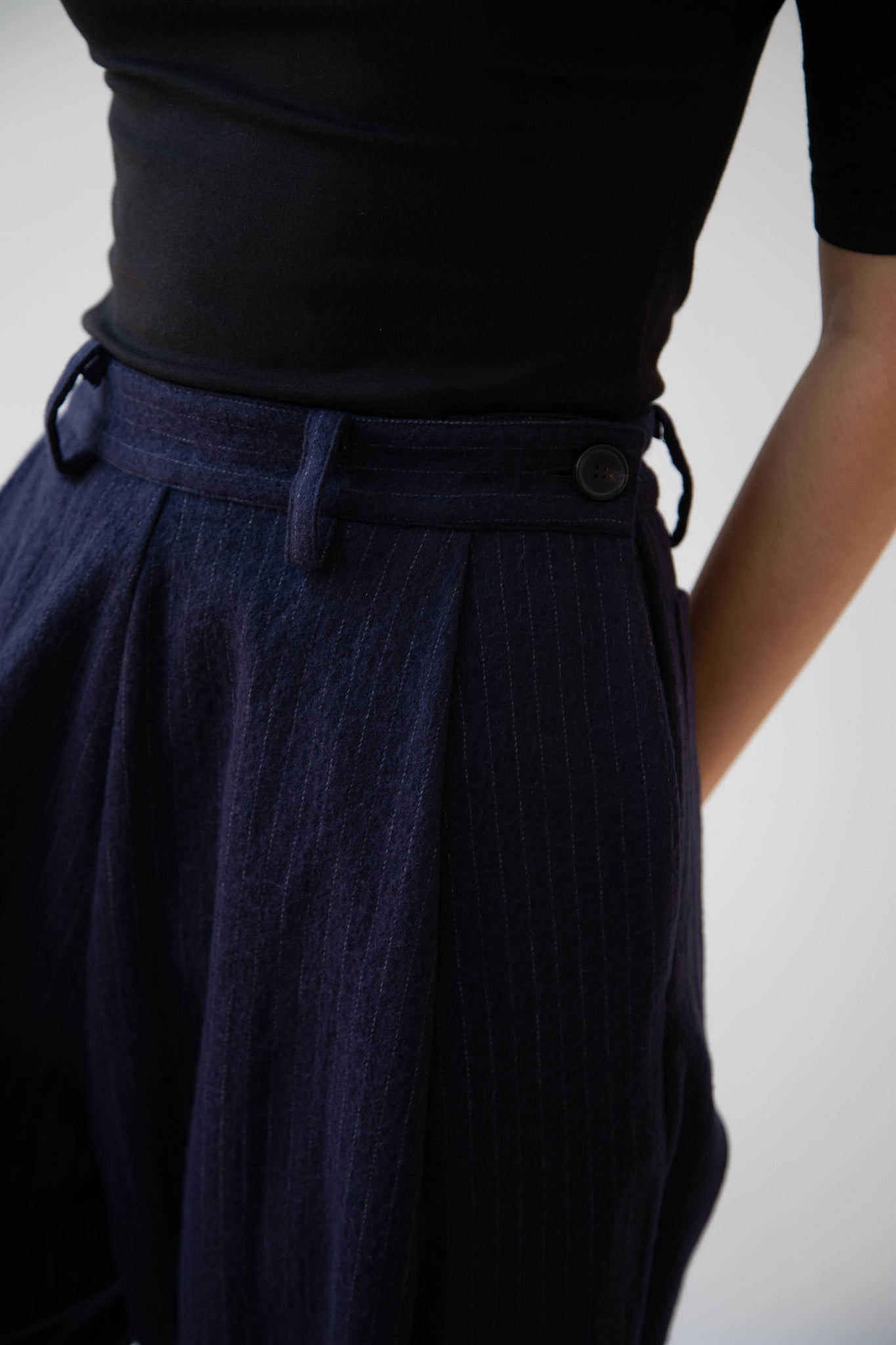 Cawley | Georgia Trousers in Pinstripe