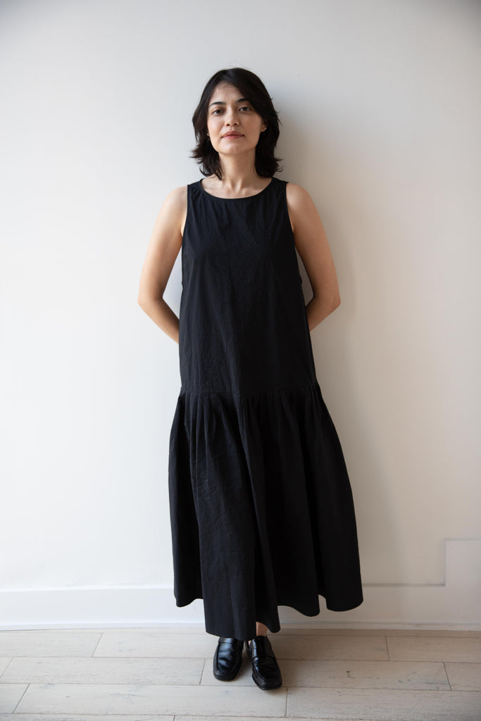Apuntob | Tech Popline Dress in Black