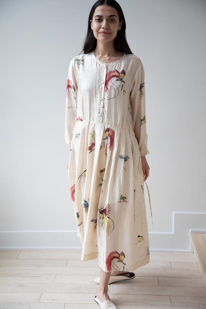 Runaway Bicycle | Bird of Paradise Silk Dress