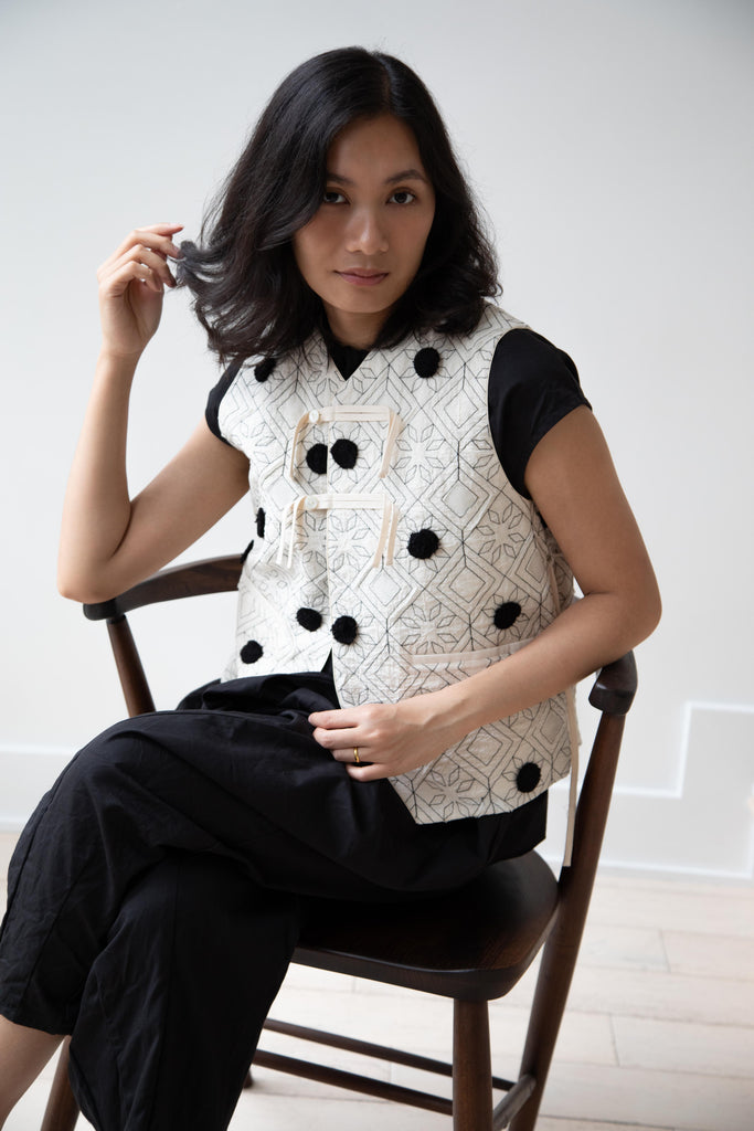 Aseedonclöud | Garden Instrumentalist Vest in Blooming Cloth