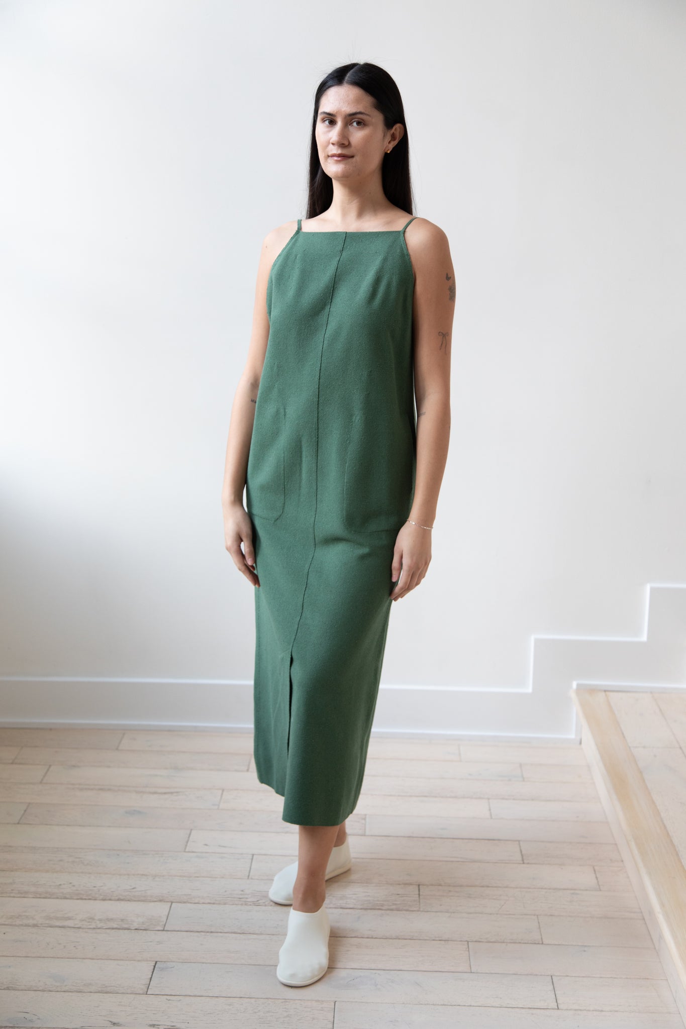 rennes Boboutic | Trace Dress in Green Silk rennes Boboutic | Trace Dress in Green Silk