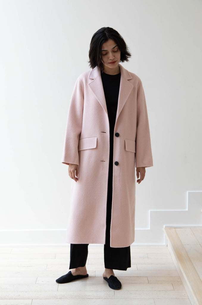 The Loom | Alpaca Wool Coat in Pink