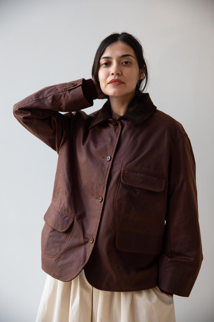 Cawley | Hunter Jacket in Chestnut & Chocolate