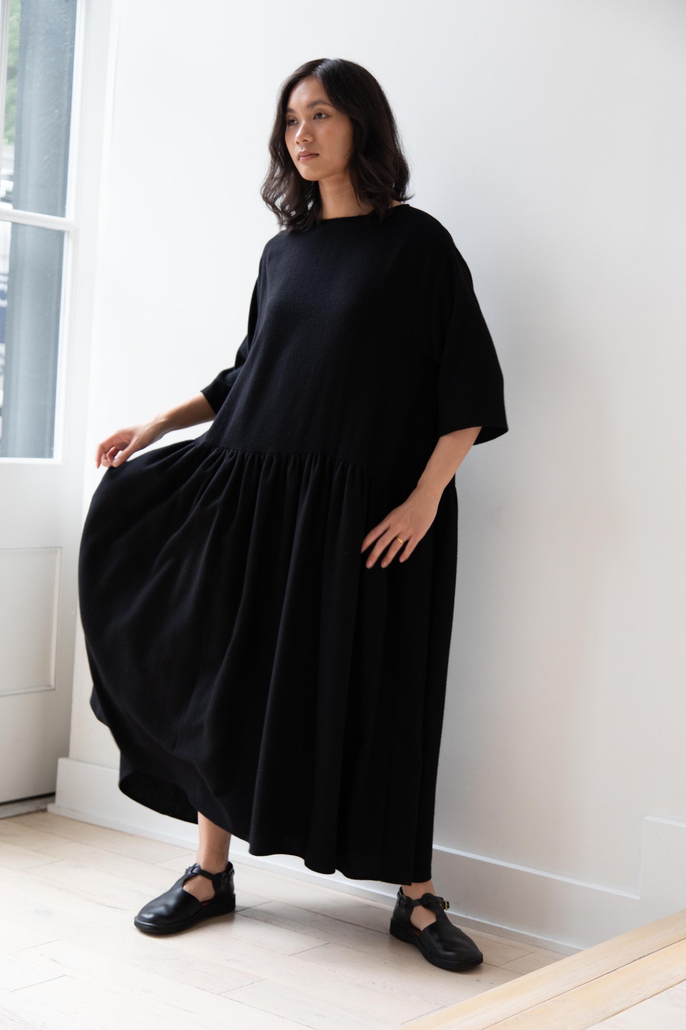 rennes Apuntob | Cashmere Dress in Black rennes Apuntob | Cashmere Dress in Black