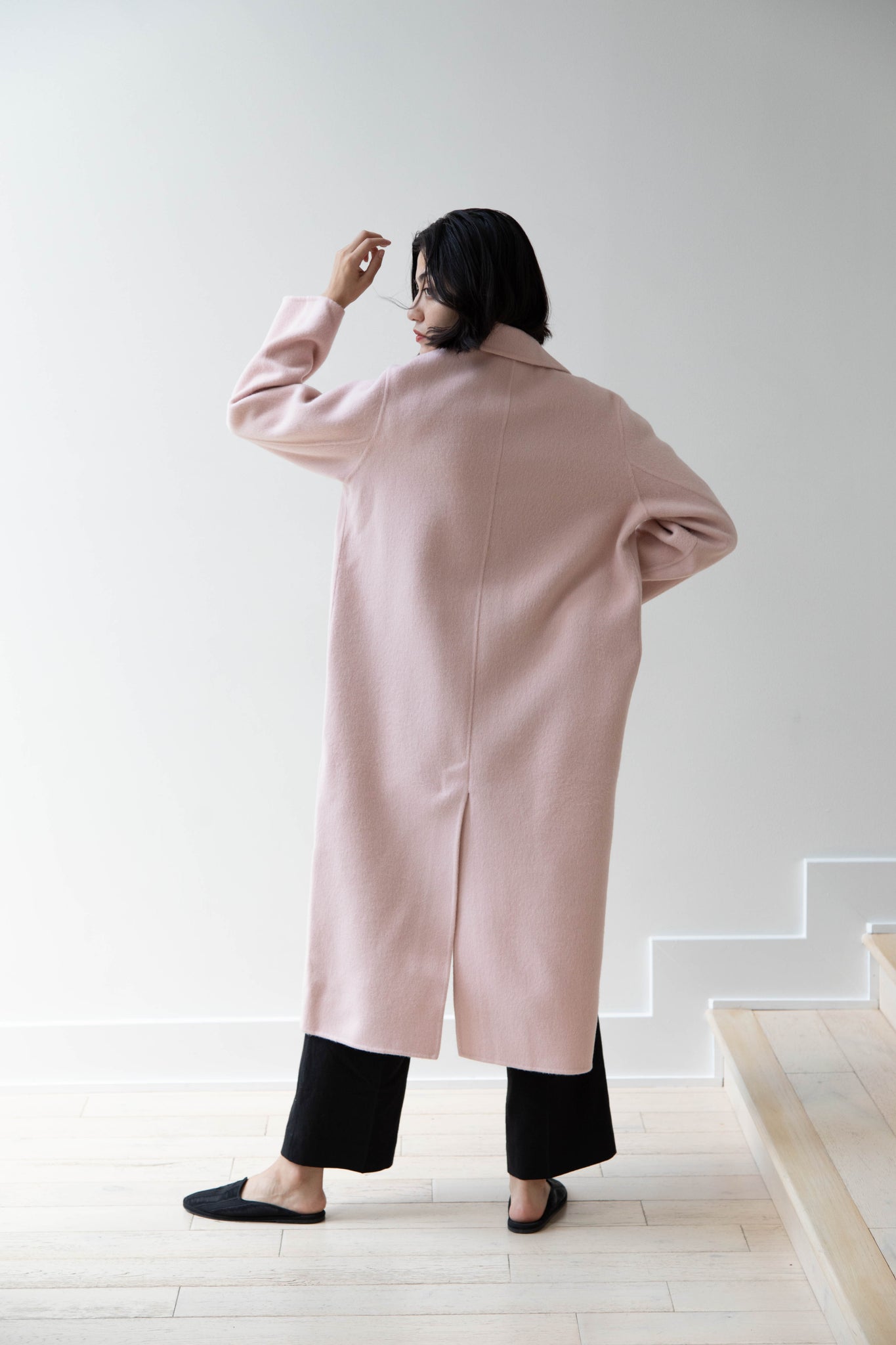 The Loom | Alpaca Wool Coat in Pink