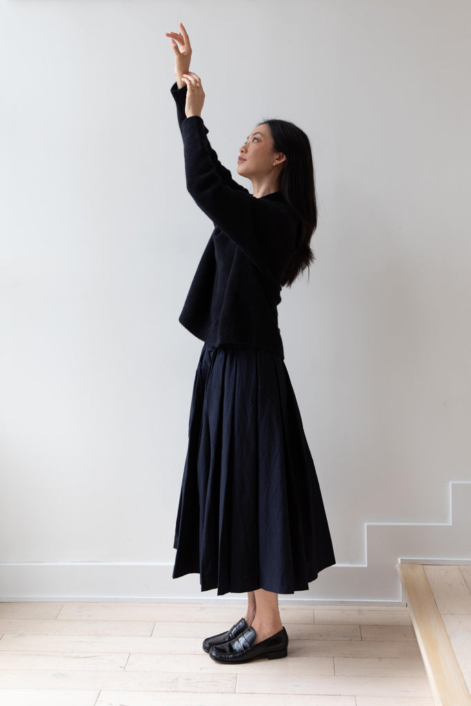 École de Curiosités | Solange Skirt in Dark Navy
