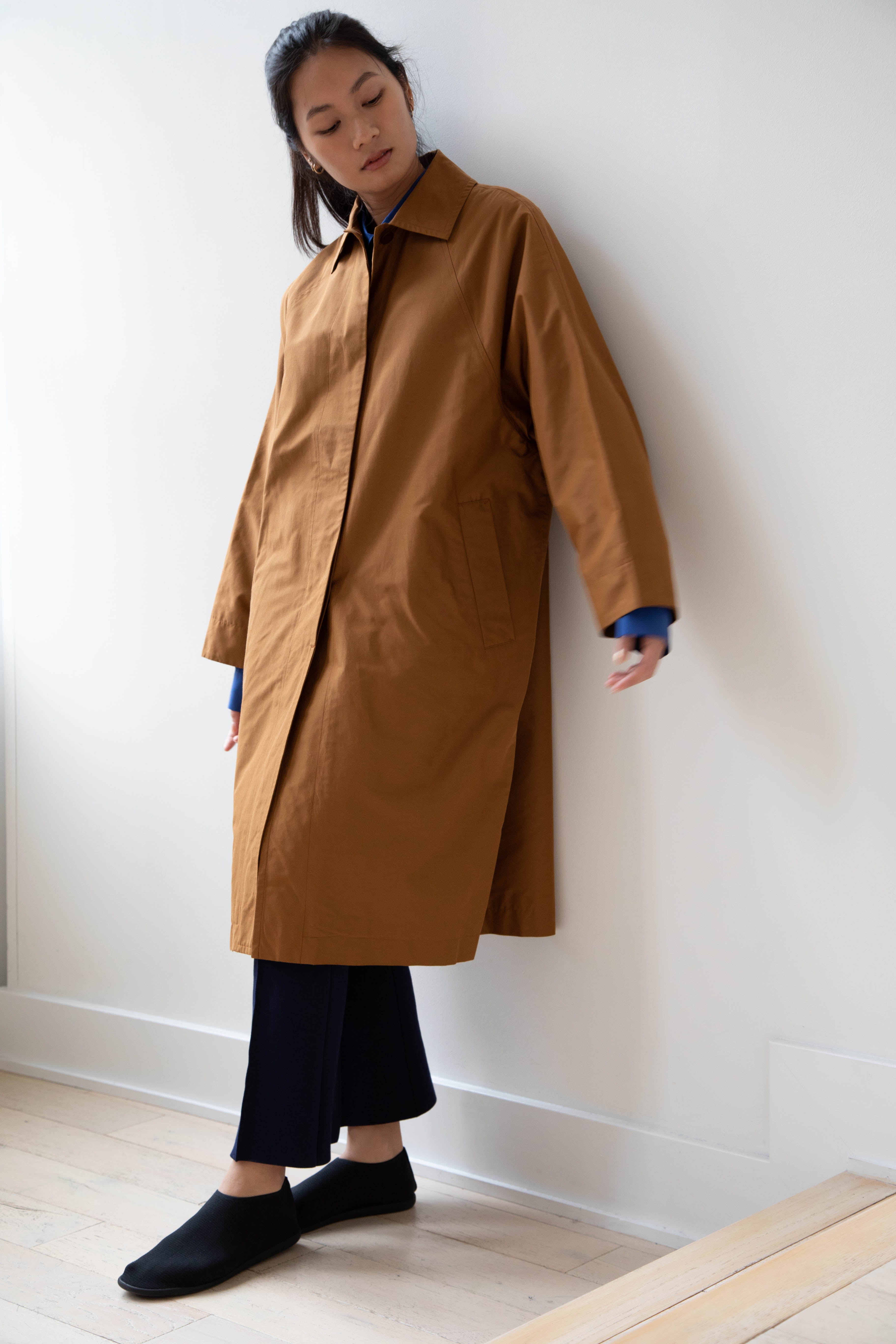 ジャケット・アウター ARTS&SCIENCE Bal collar coat maxi rennes — Arts & Science | Silk Cotton Taffeta Bal Collar