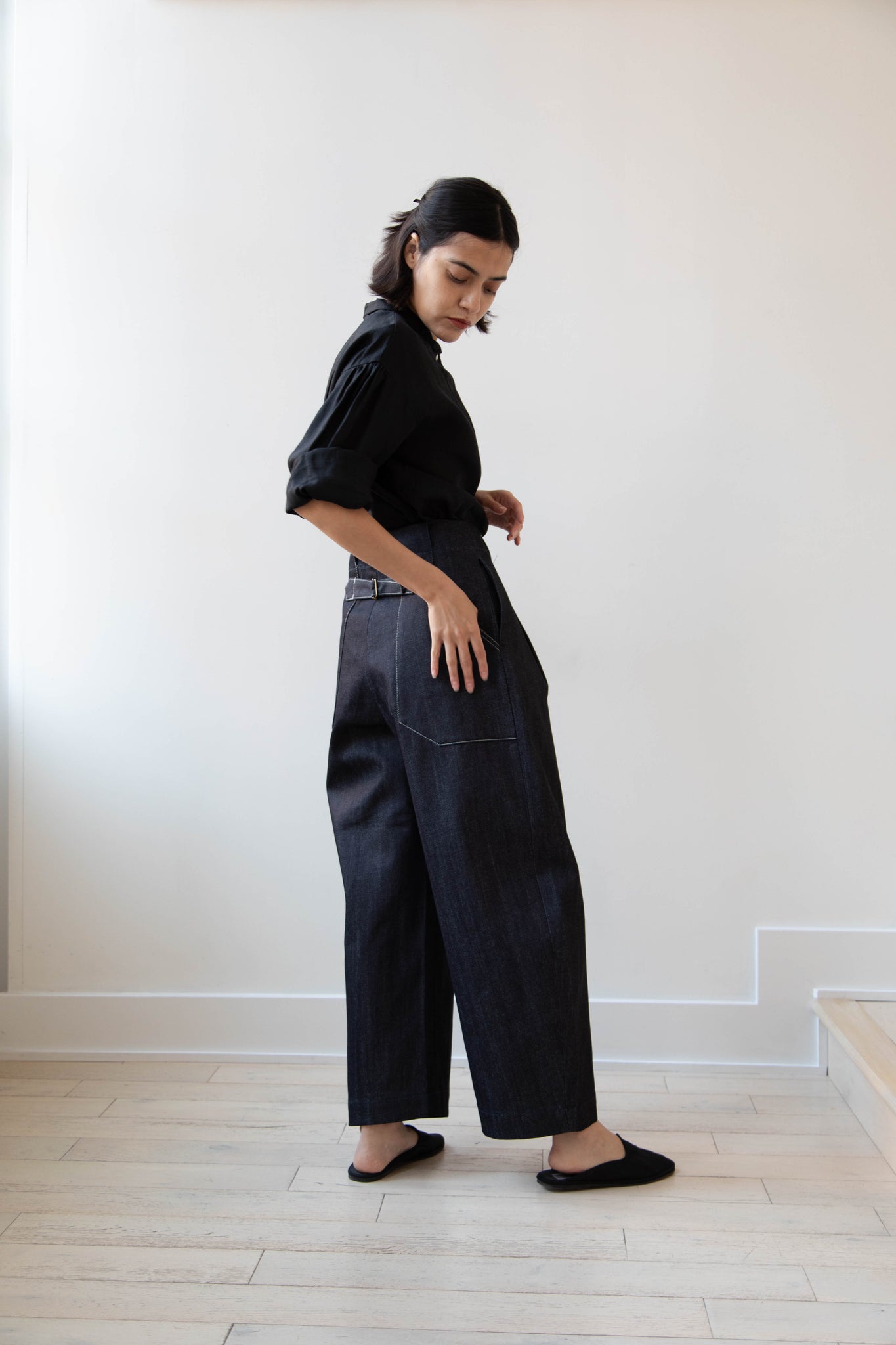 Aseedonclöud | HW Wide Trousers in Denim