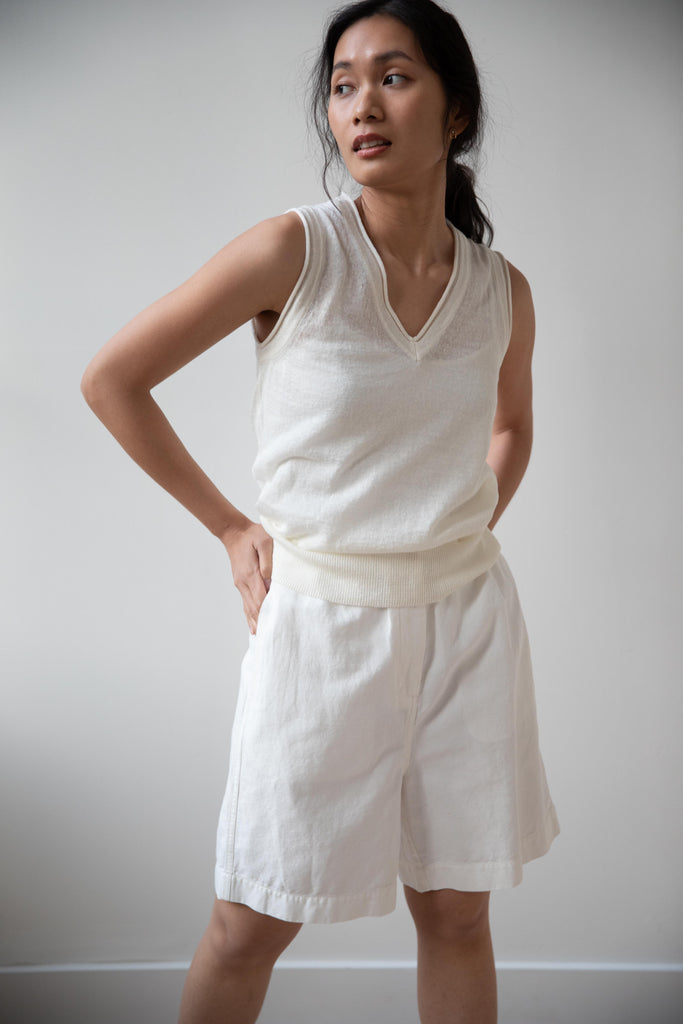 Nothing Written | Dore V-Neck Tank Top in Ivory