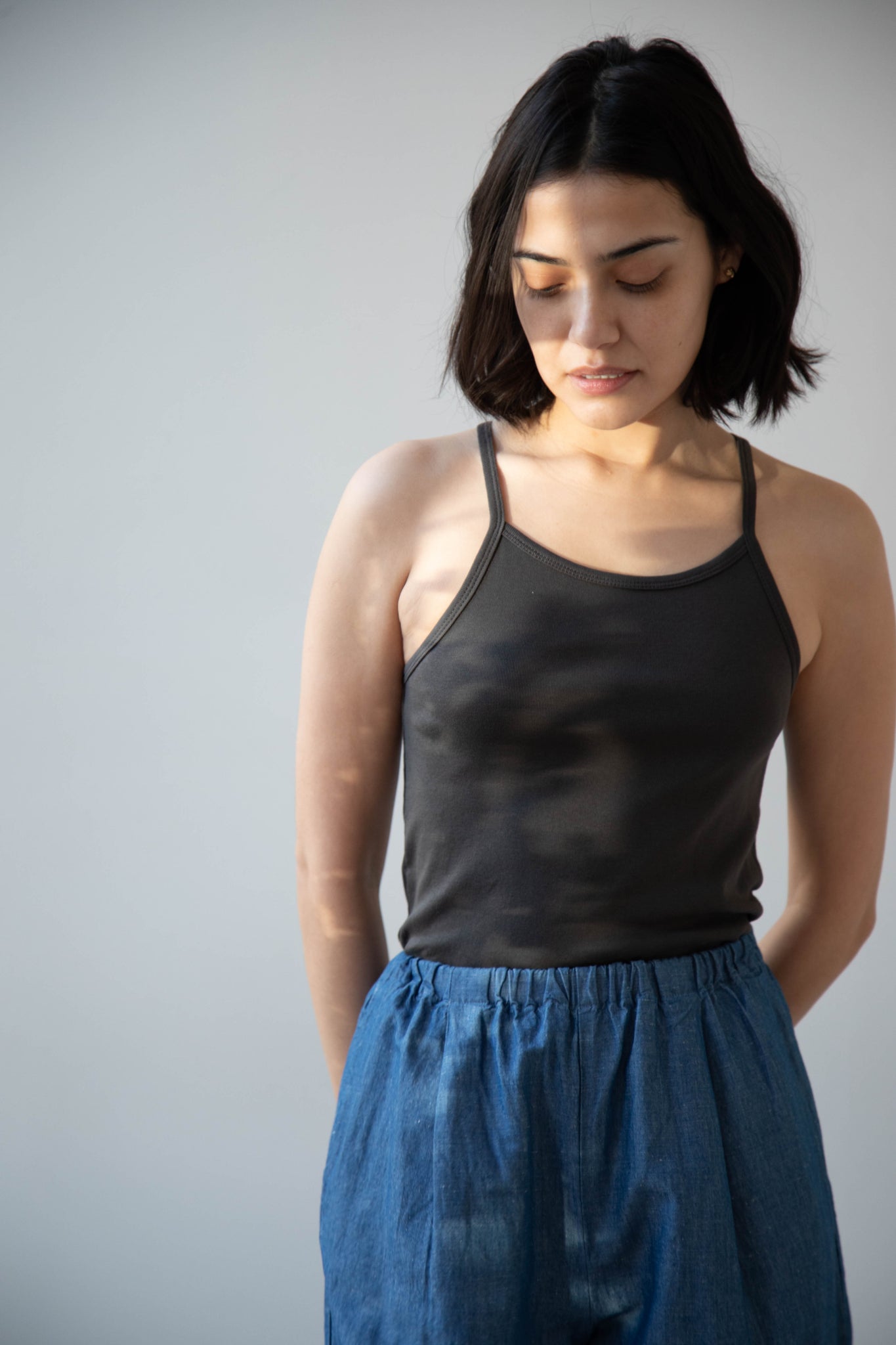 Nothing Written | Nico Sleeveless Tank in Charcoal