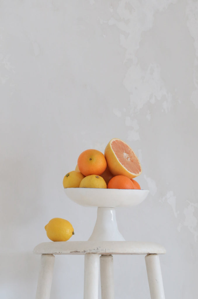 Feldspar | Fruit Bowl in White & Cobalt