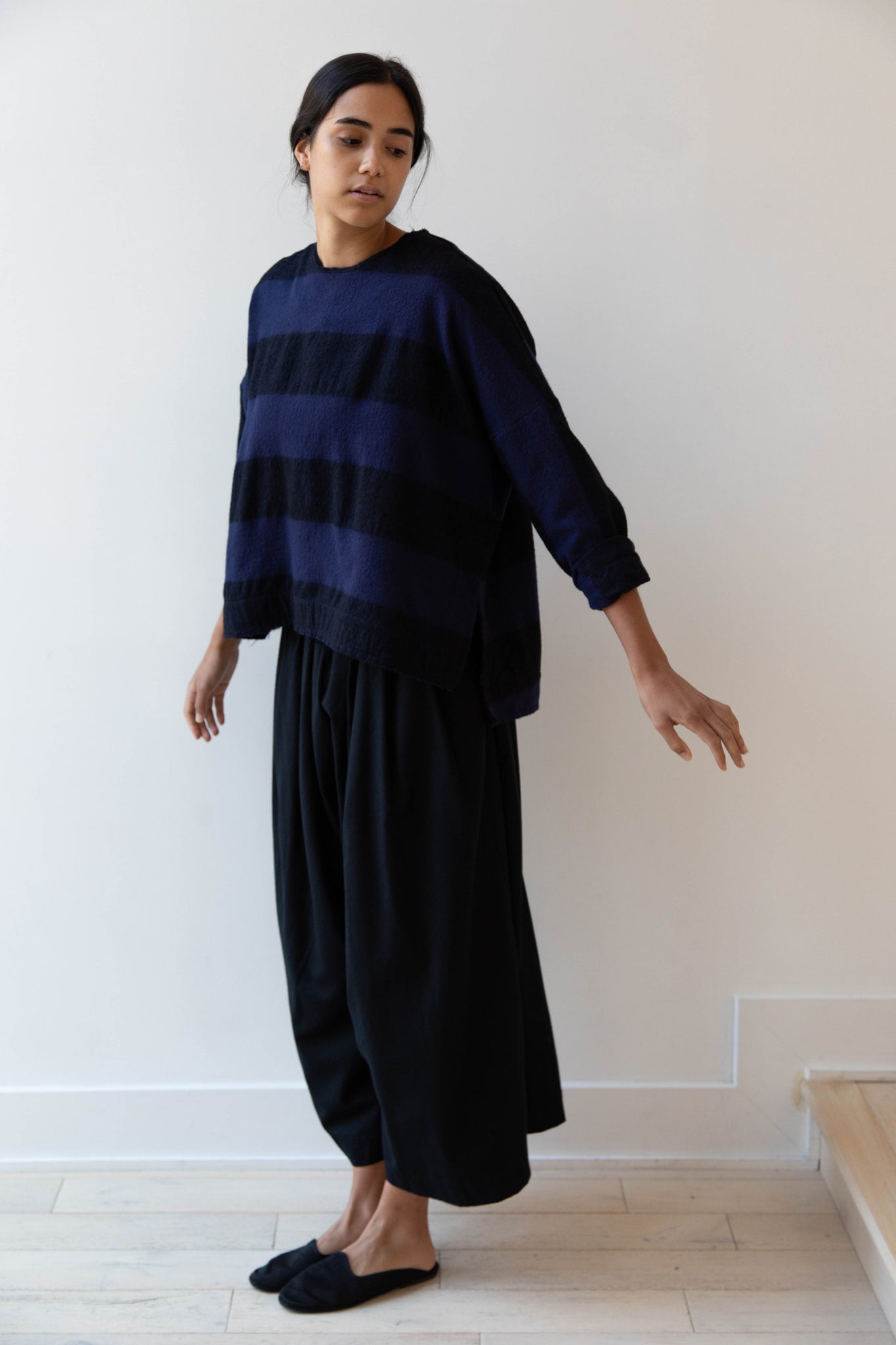 Fabiana Pigna Soto Pullover in Wool Stripe