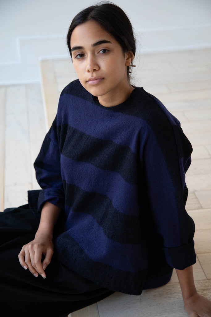 Fabiana Pigna Soto Pullover in Wool Stripe