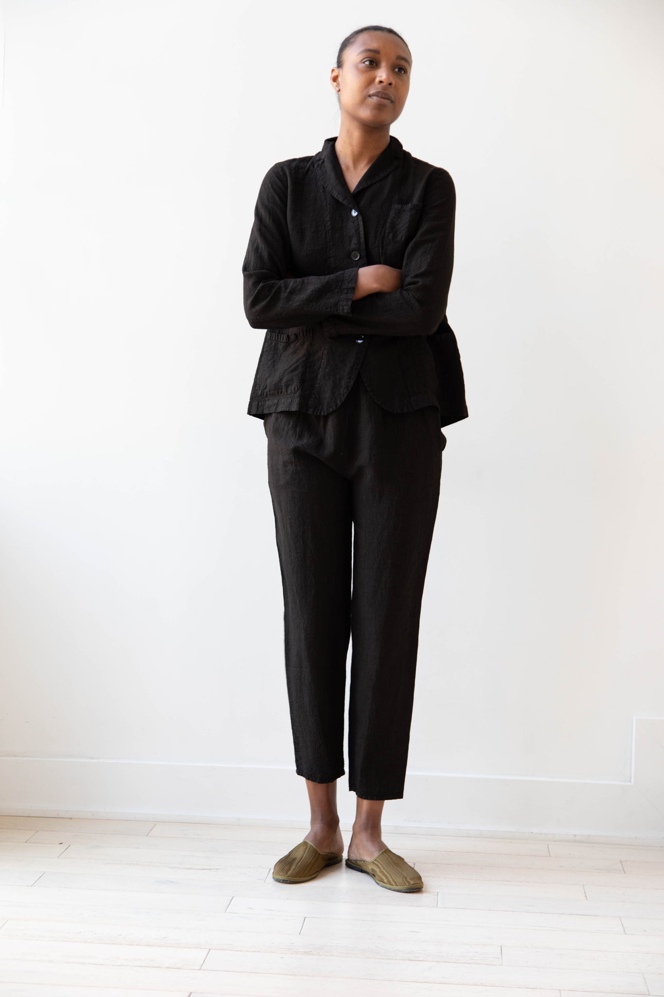 Manuelle Guibal | Linen Jacket in Black