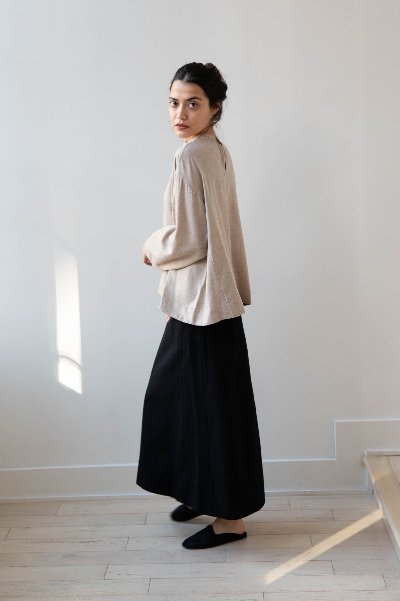 Arts & Science Flared Skirt in Wool