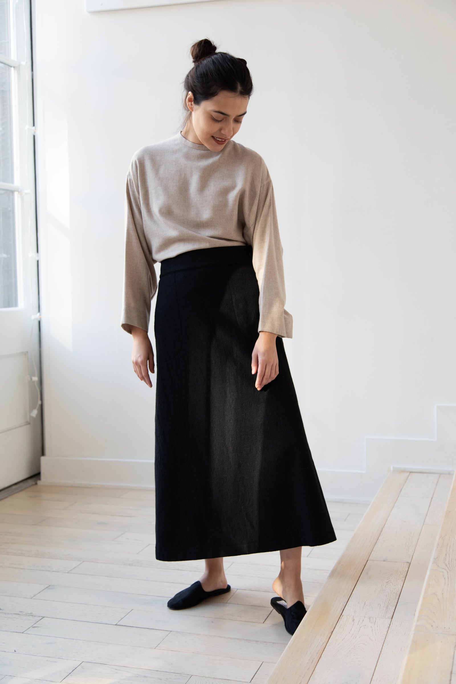 rennes — Arts & Science Flared Skirt in Wool