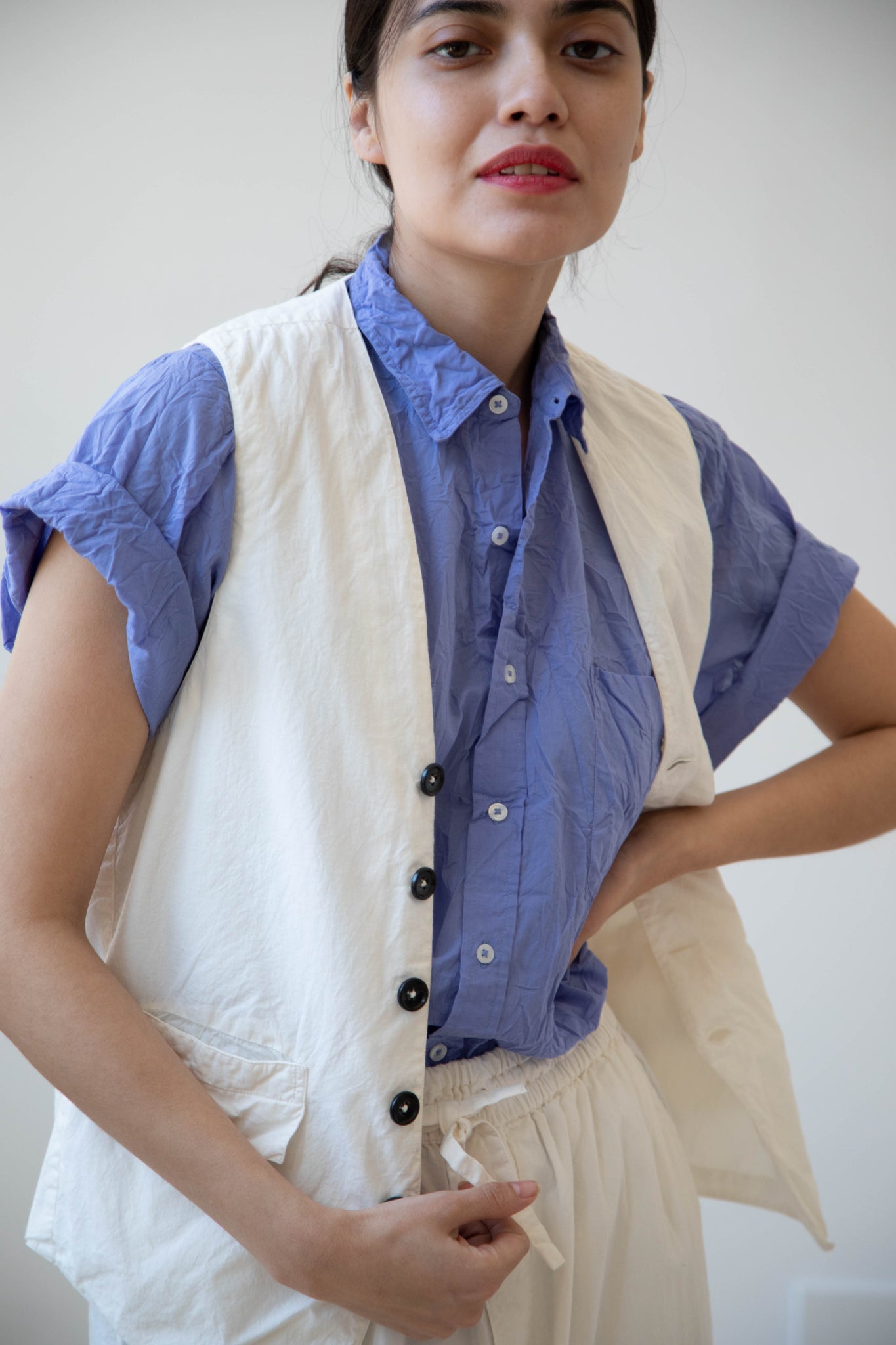 Vas-y Lentement | Tailored Vest in Natural