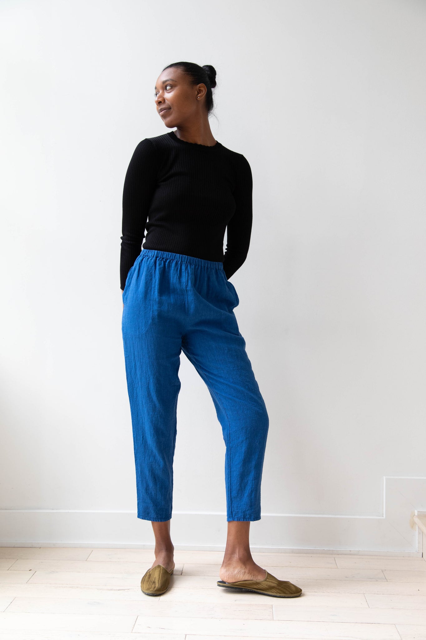 Manuelle Guibal | Simple Pantalon in Cobalt Plouf