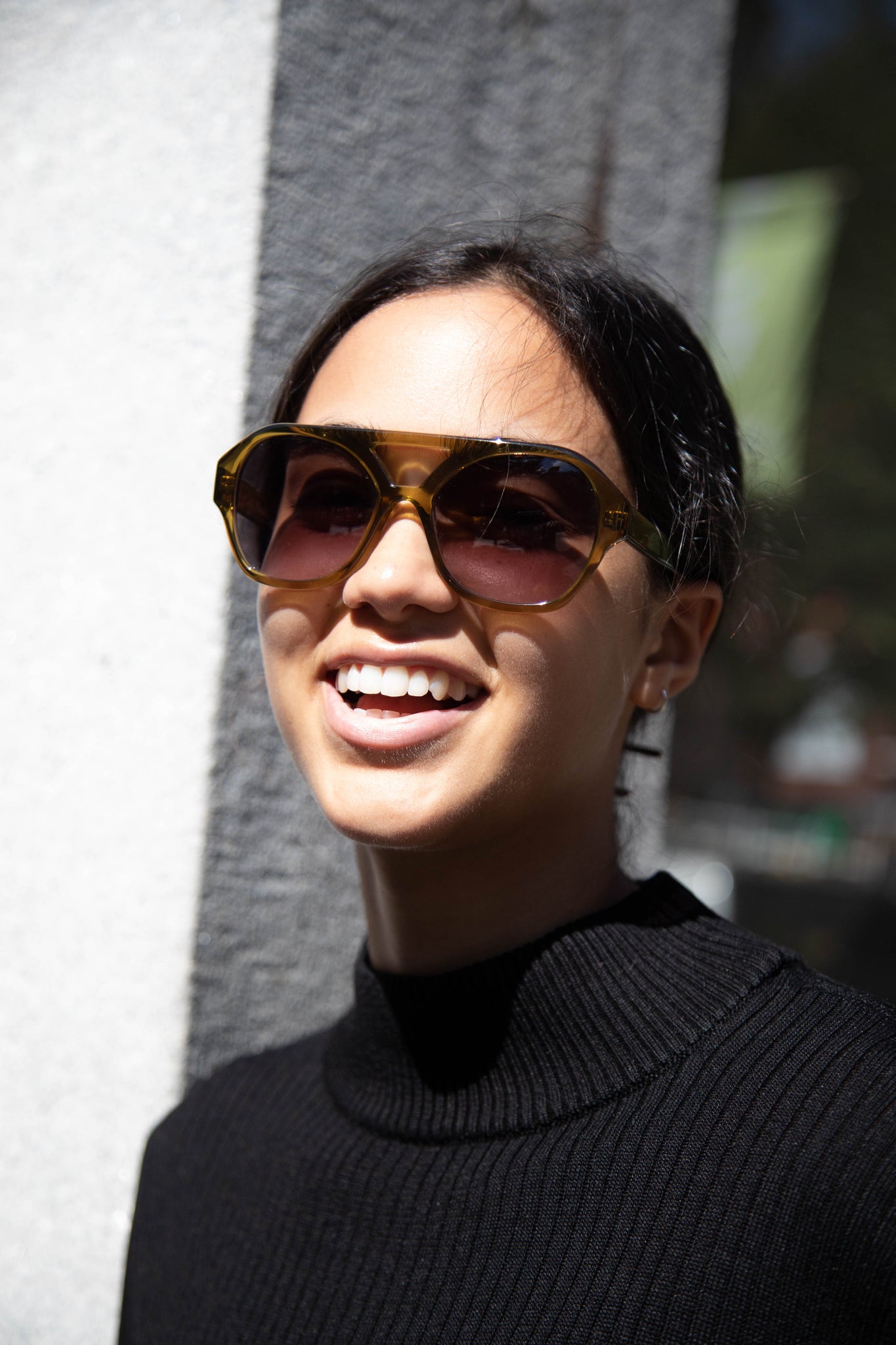 Eva Masaki | Chiyo Sunglasses in Honey