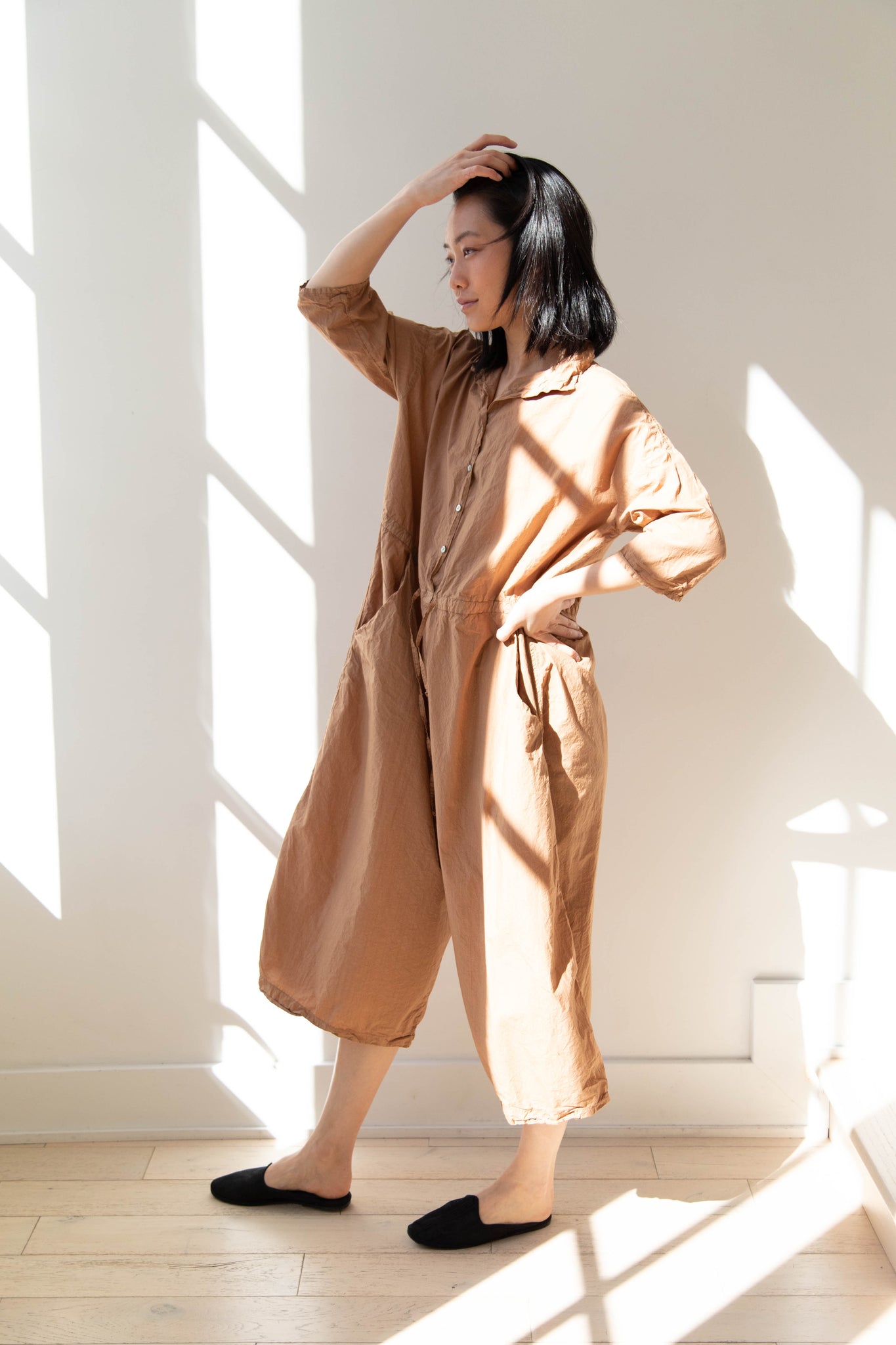 Album di Famiglia | Collar Jumpsuit TC in Pottery