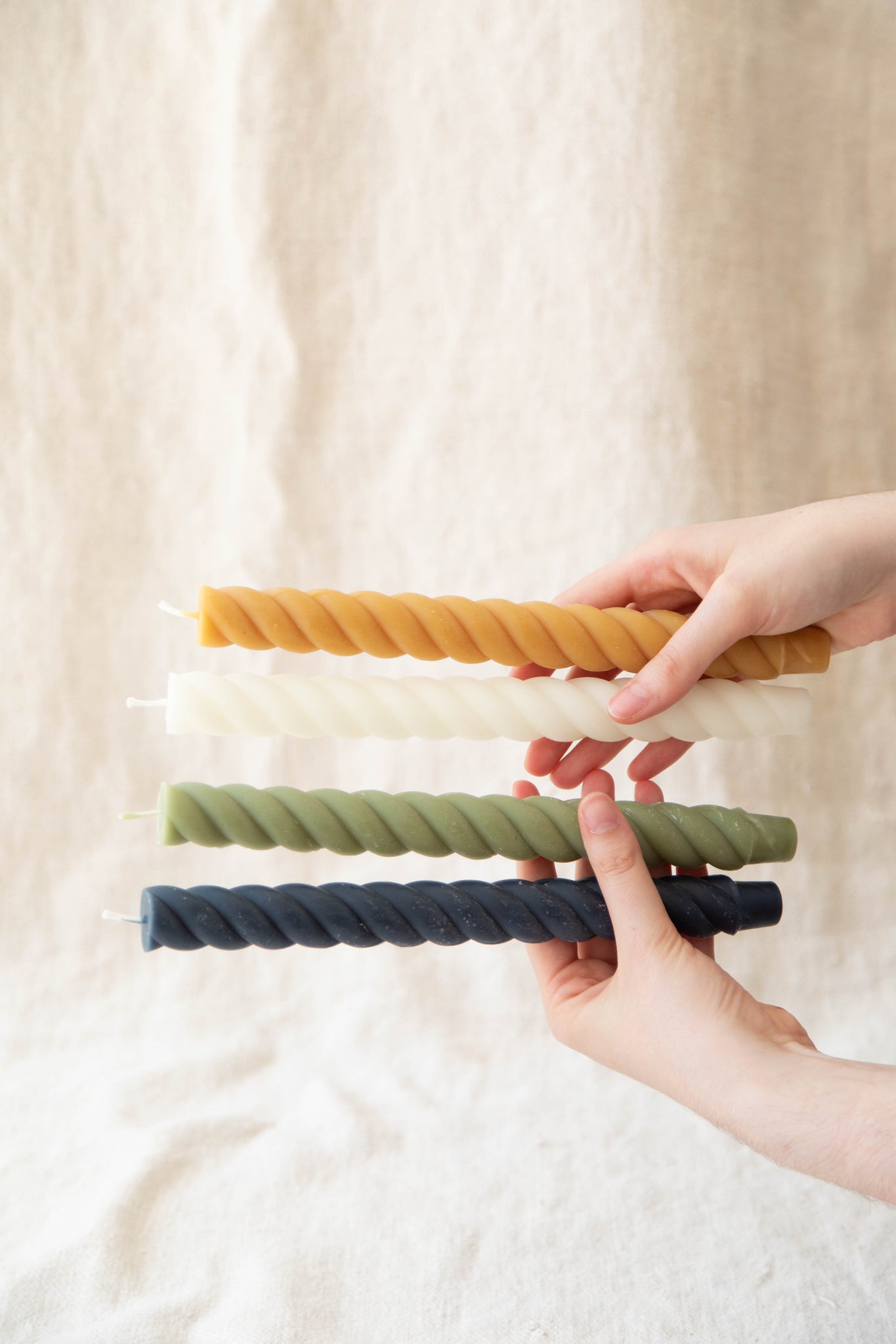 Beeswax Rope Candles | Multi Colors