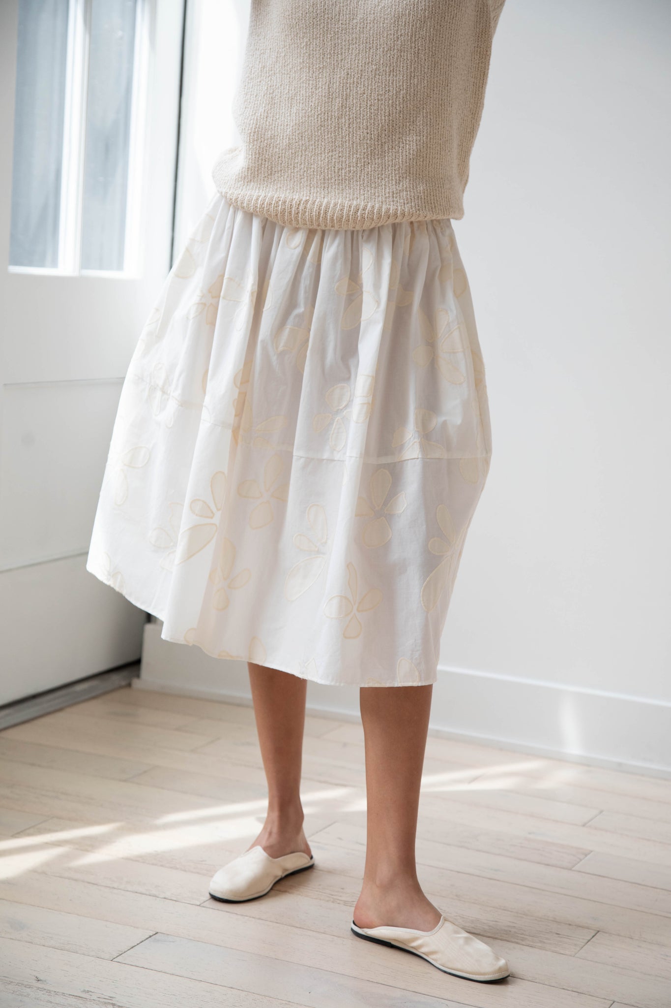 Caron Callahan Piper Skirt in Floral Applique