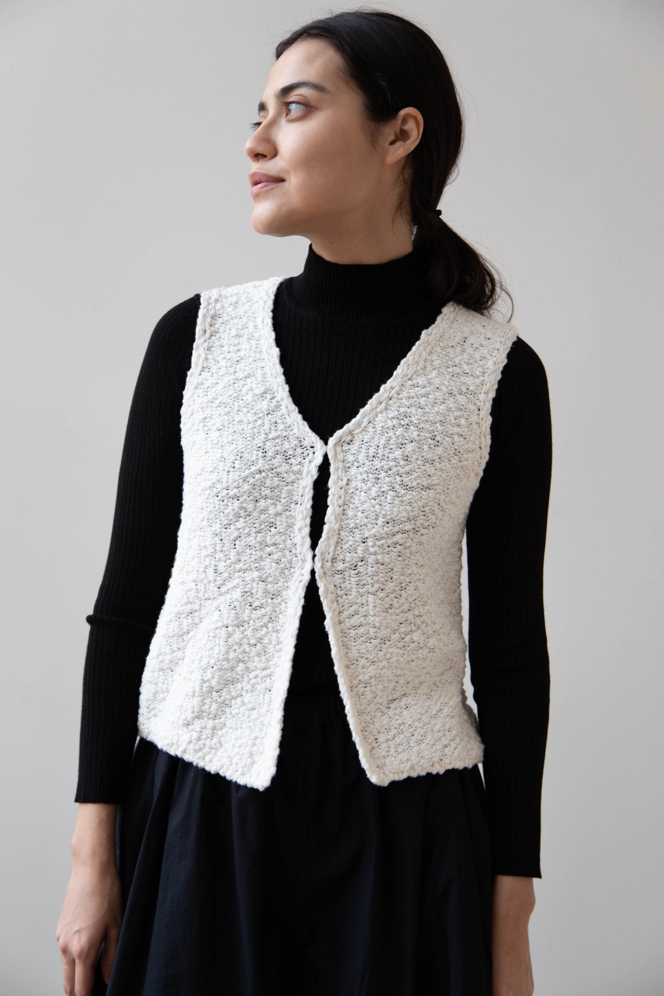 Missing You Already | Cotton Knit Vest in Ivory